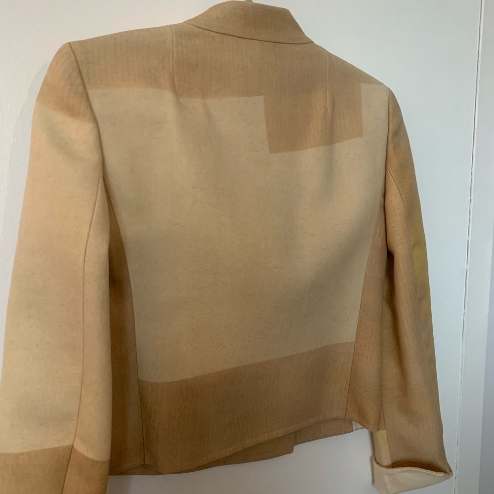 Akris Designer Wool Color Block Jacket - image 4